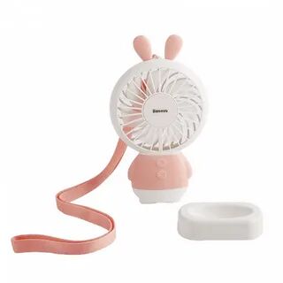 Вентилятор Baseus Exquisite Rabbit Fan (Pink/Розовый) - 1
