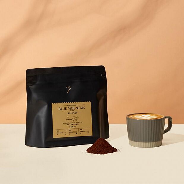 Кофе Xiaomi Seven-Time Special Espresso Coffee Powder Series Mountain Flavor Blue Mountain 227g - 2