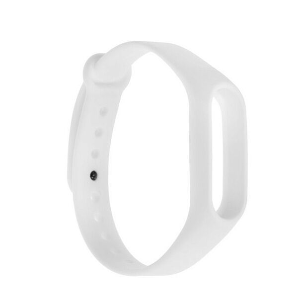 Ремешок силиконовый для Xiaomi Mi Band 2 (White/Белый) - 2