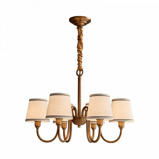 Люстра Huayi American Style Luxury Chandelier 6 Of Lamps (Brown/Коричневый) 