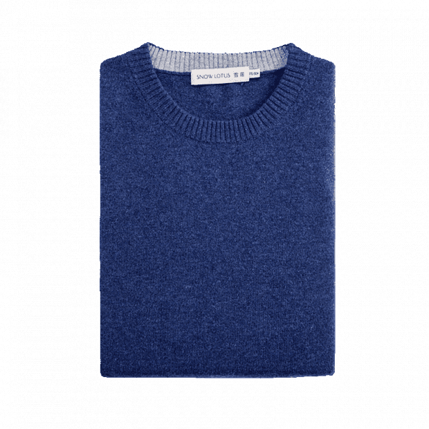 Свитер Xiaomi Show Lotus Male Cashmere Round Neck Shirt (Blue/Синий) 